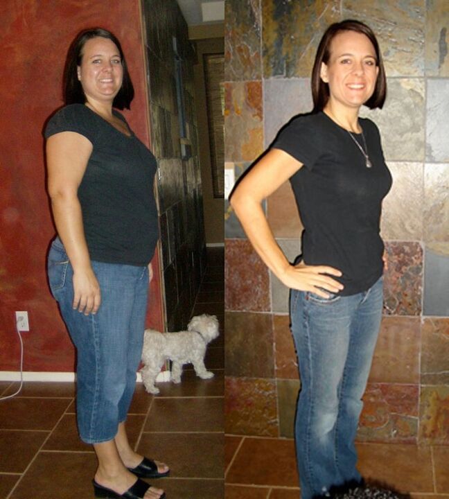 Το αποτέλεσμα της απώλειας βάρους μιας γυναίκας σε εβδομαδιαία δίαιτα φαγόπυρου 5 κιλών
