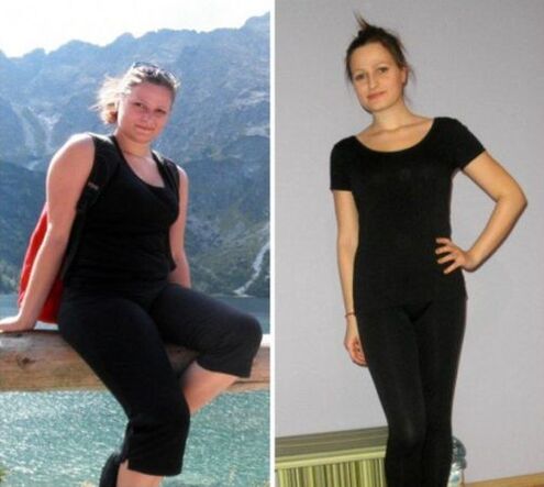Το κορίτσι έχασε αποτελεσματικά βάρος σε μια δίαιτα φαγόπυρου
